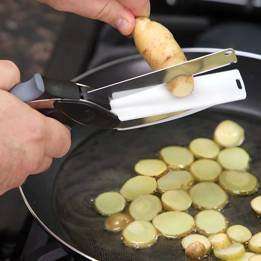 Premium 2-in-1 Cleaver Cutter – All-in-One Kitchen Knife & Cutting Board Tool for Faster, Safer & Mess-Free Cooking