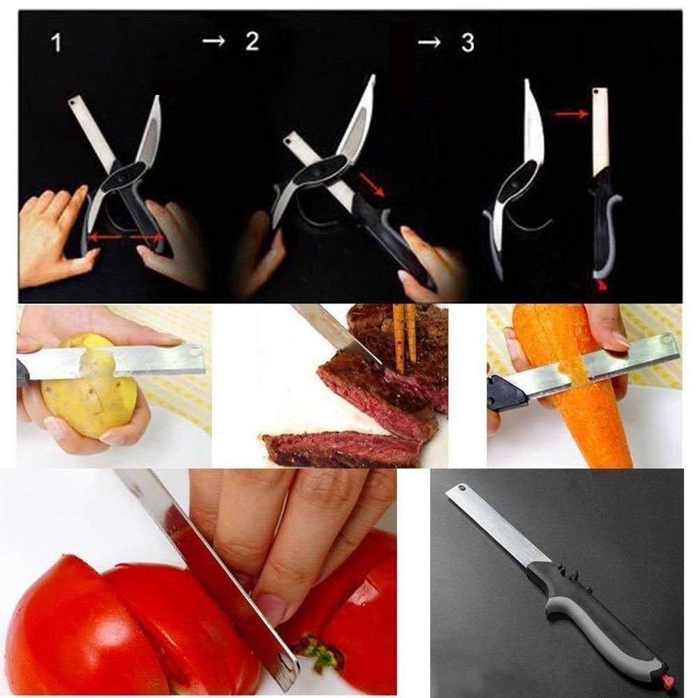 Premium 2-in-1 Cleaver Cutter – All-in-One Kitchen Knife & Cutting Board Tool for Faster, Safer & Mess-Free Cooking