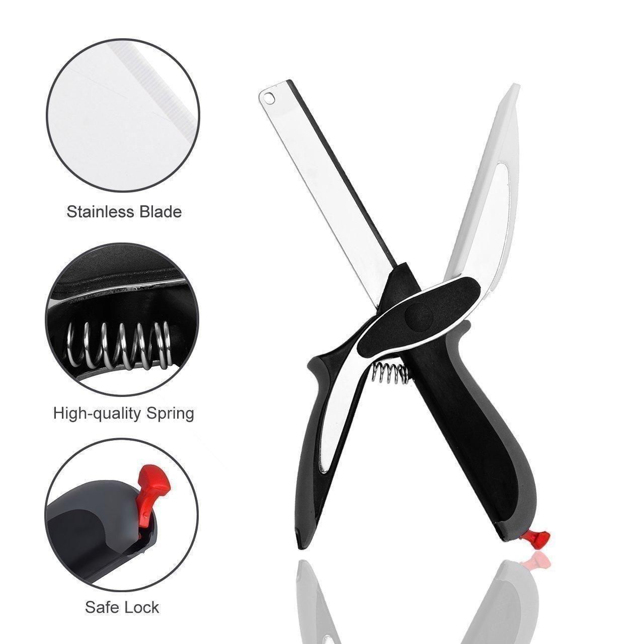 Premium 2-in-1 Cleaver Cutter – All-in-One Kitchen Knife & Cutting Board Tool for Faster, Safer & Mess-Free Cooking