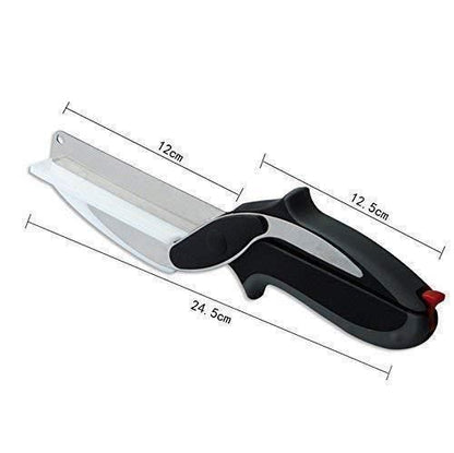 Premium 2-in-1 Cleaver Cutter – All-in-One Kitchen Knife & Cutting Board Tool for Faster, Safer & Mess-Free Cooking