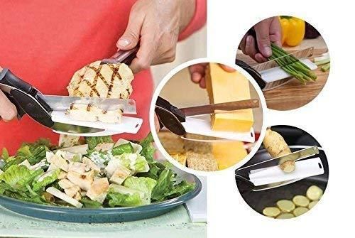 Premium 2-in-1 Cleaver Cutter – All-in-One Kitchen Knife & Cutting Board Tool for Faster, Safer & Mess-Free Cooking