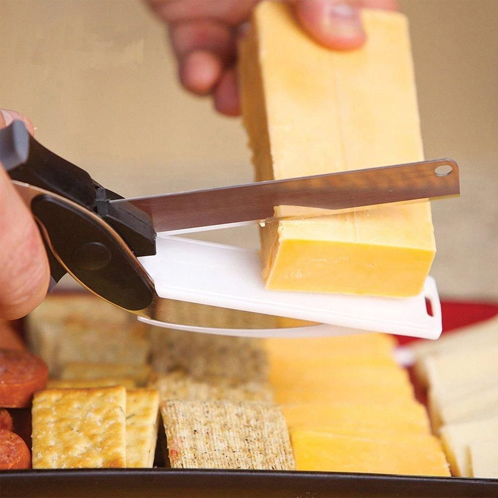 Premium 2-in-1 Cleaver Cutter – All-in-One Kitchen Knife & Cutting Board Tool for Faster, Safer & Mess-Free Cooking