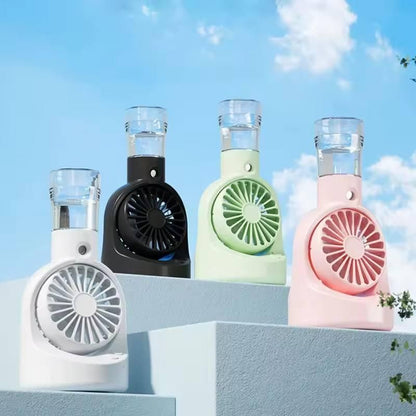 Portable Rechargeable Handheld Spray Cooling Fan
