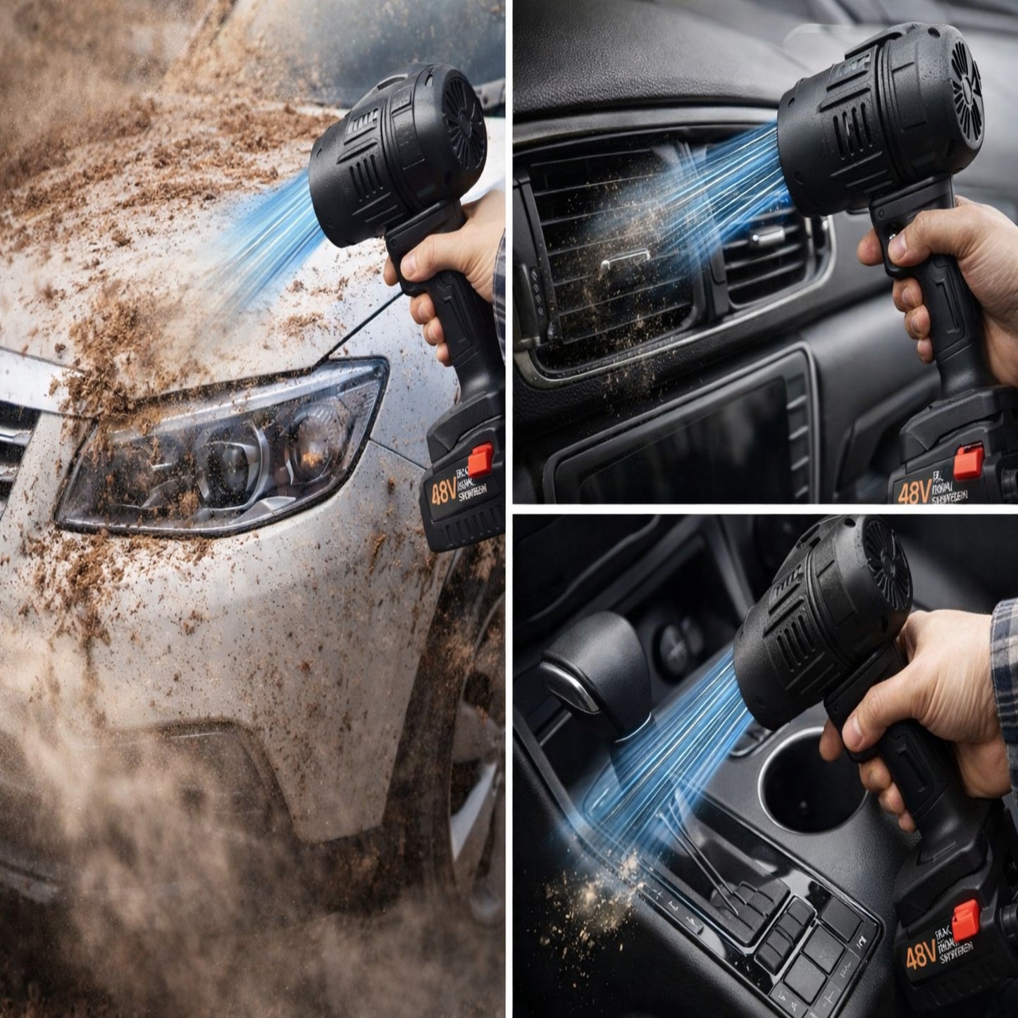 🔥 Cordless Turbo Jet Blower – High-Speed Air Duster | Rechargeable Cleaning Blower