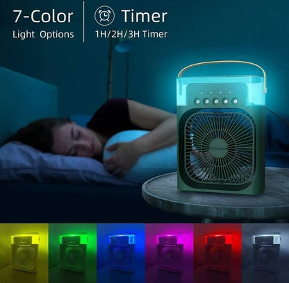 Portable 3-in-1 Mini Air Cooler Fan | USB Personal Cooling for Home & Office | Quiet & Energy Efficient